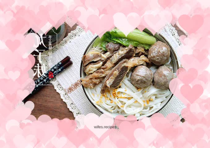 Classic Teochew Beef Brisket Kuey Teow in Clear Soup