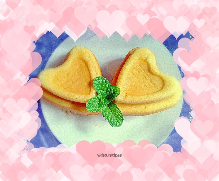 Four-inch heart-shaped cake