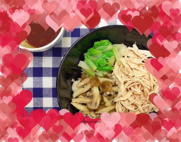 Shredded Chicken Salad with Bean Oil and Vinegar ★Shredded Chicken Snack 1