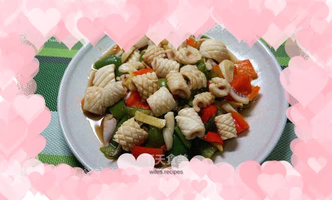 Oil-free pepper squid roll