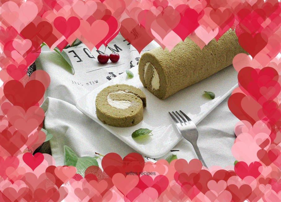 Matcha Cream Cake Roll