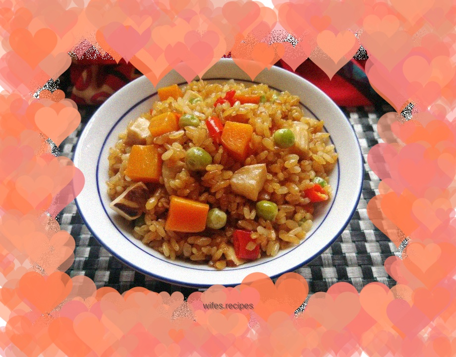 Matsutake braised rice