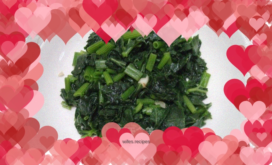 Stir-fried pumpkin leaves