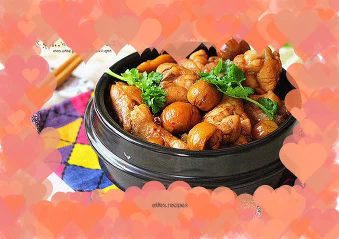 Roasted chestnut with chicken wings