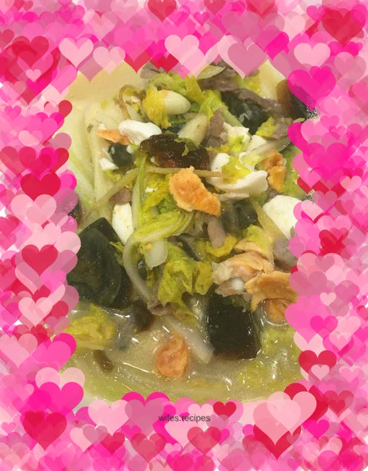 Baby cabbage in soup