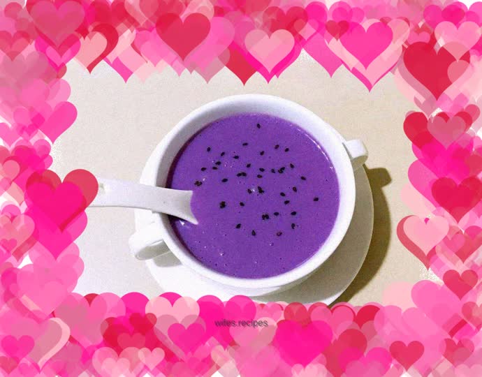 Purple sweet potato milk