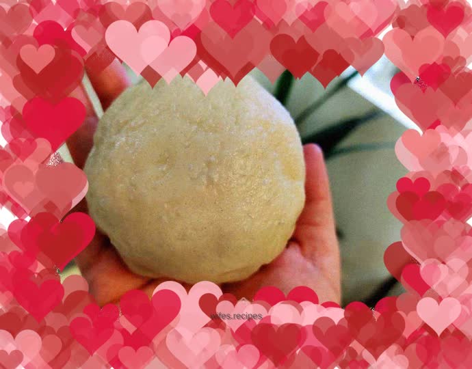 White flour bean paste buns