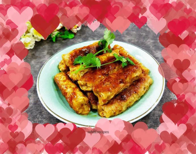 Homemade grilled tofu rolls