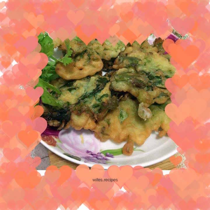 Pan-fried celery leaf cake, memories of various leaf cakes from childhood