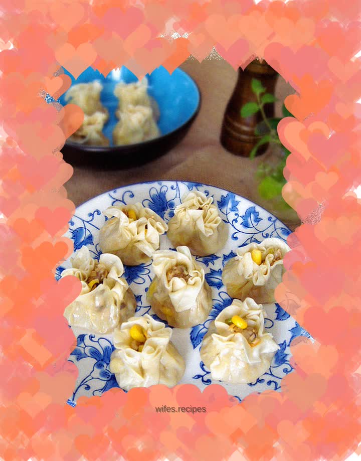 Pork and corn siomai