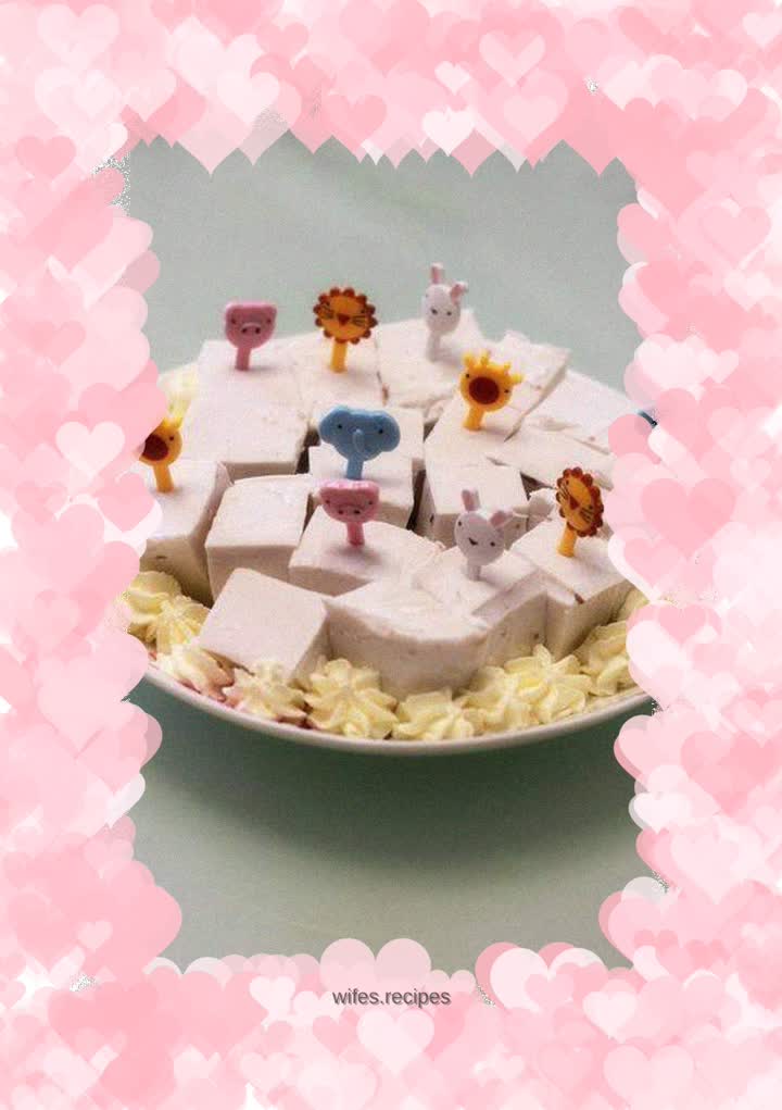 Coconut milk red bean cake