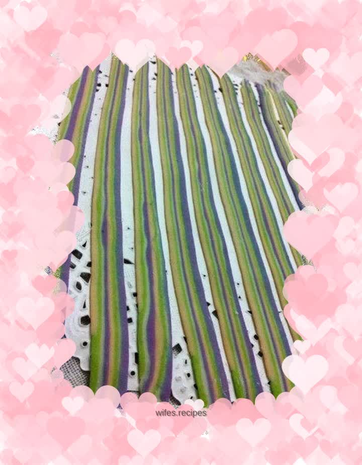 Rainbow noodles=beautiful + delicious + nutritious, dedicated to you, the one I love