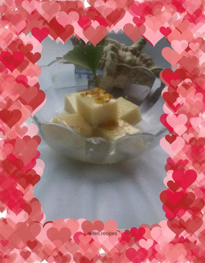 Osmanthus milk tofu