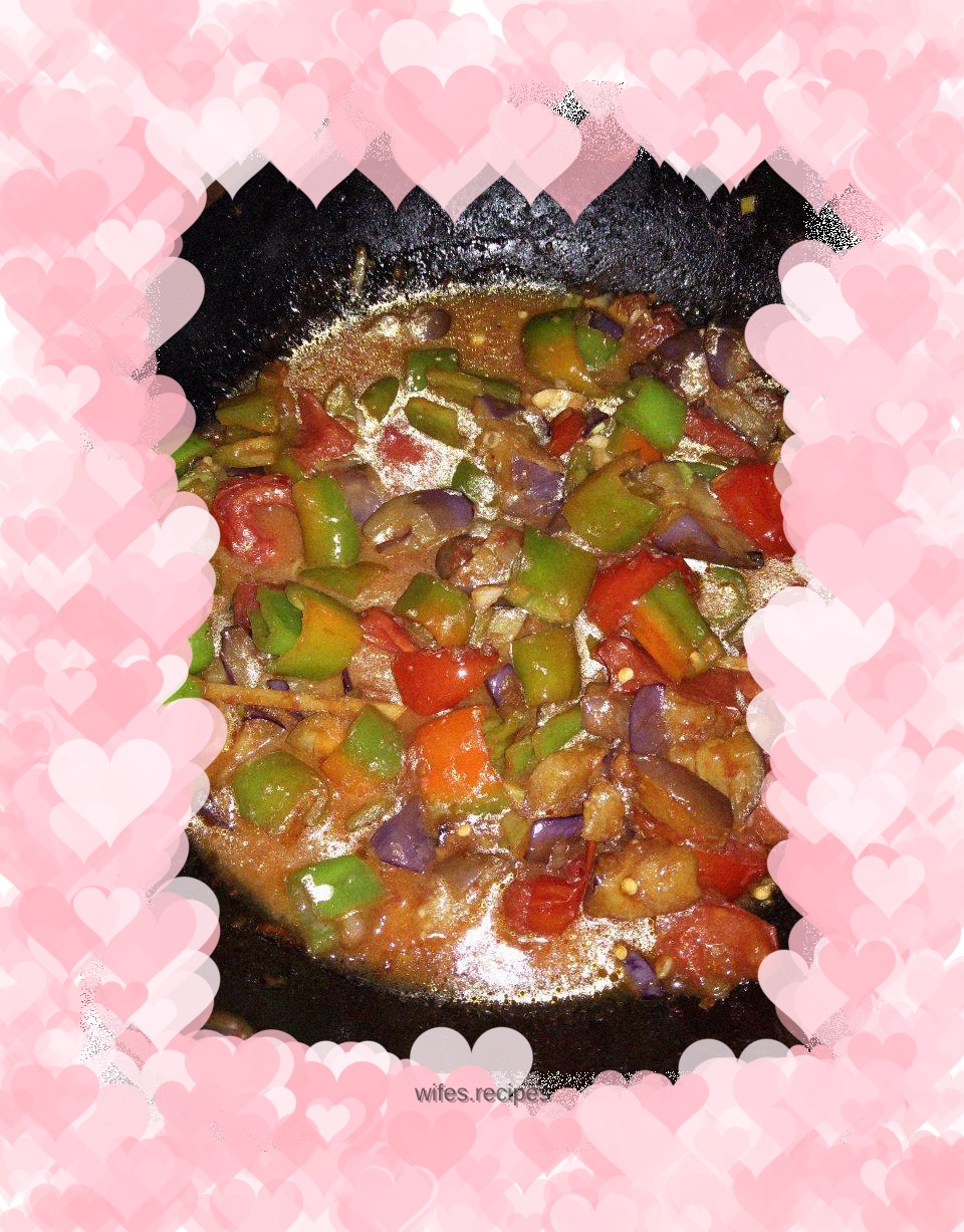 Braised eggplant
