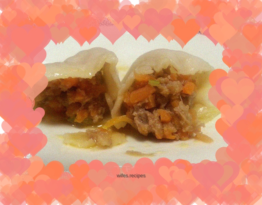 Carrot and Pork Dumplings