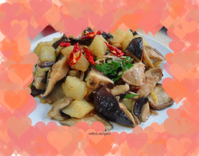 Grilled Potatoes with Mushrooms