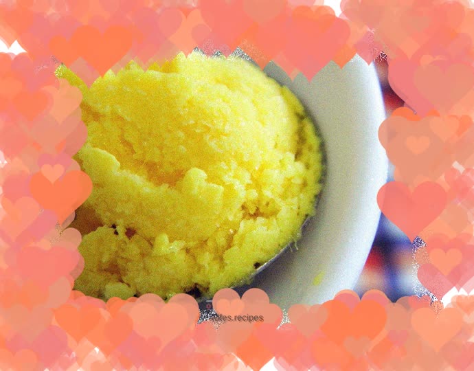 Mango milk ice