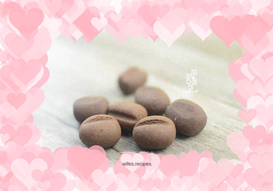 Cocoa coffee bean cookies