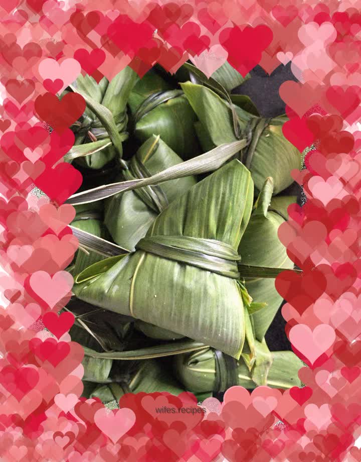 Fragrant egg yolk meat rice dumplings