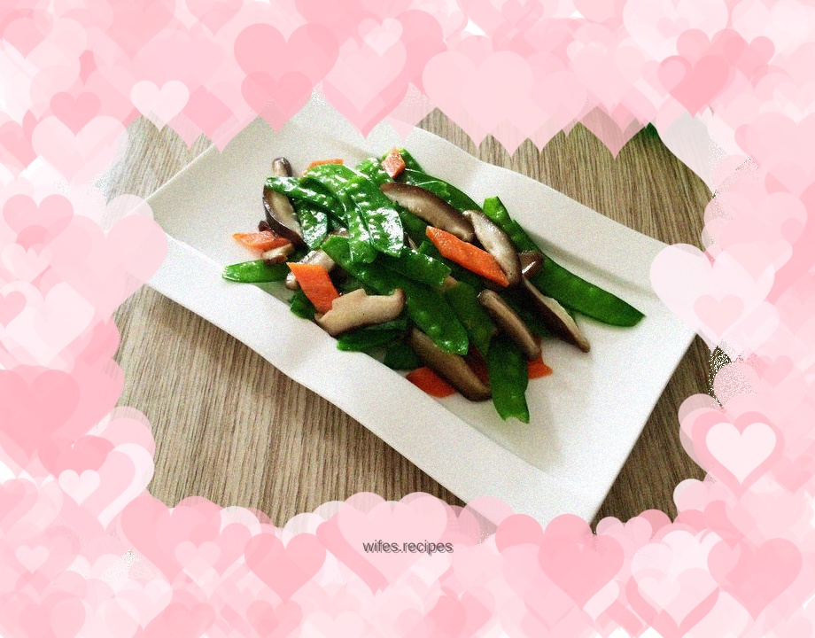 Mushroom and Snow Peas
