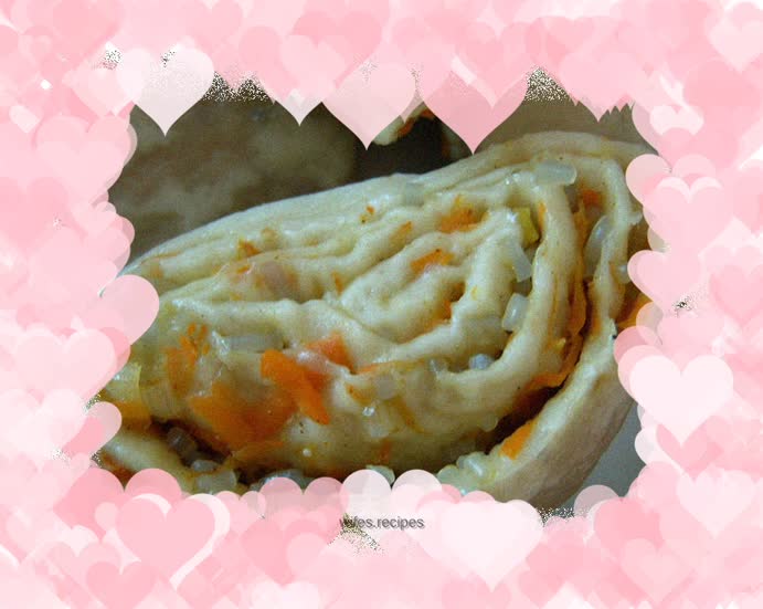 Steamed radish roll