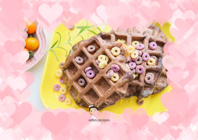 Chocolate Banana Waffles for Food Complementary Food for 36 Months and Over