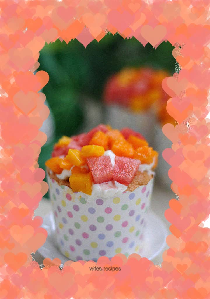 【Handmade Food】Colorful Fruit Small Paper Cups