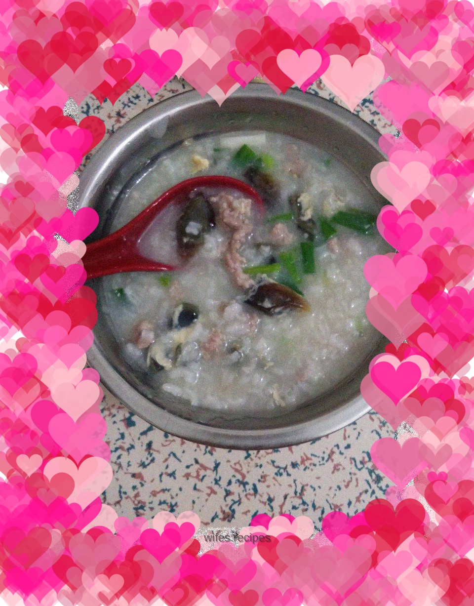 Preserved egg and lean meat porridge