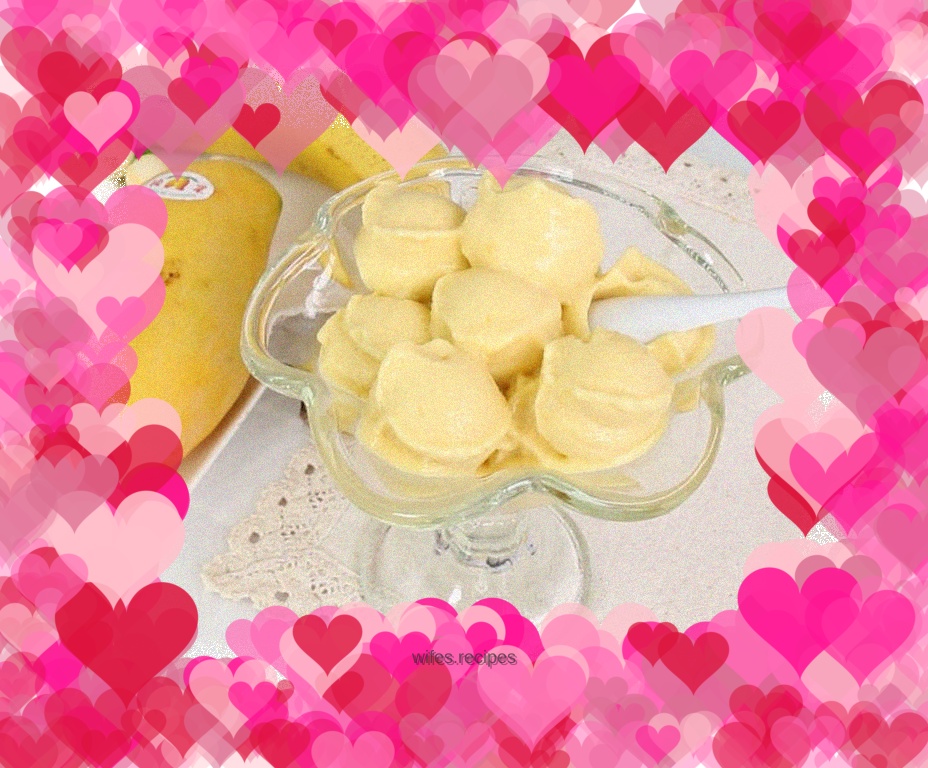 Summer refreshing food - yogurt fruit ice cream