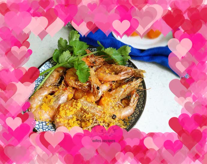 Baked Shrimp with Salted Egg Yolk