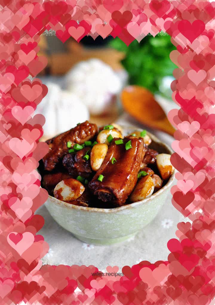 Garlic roasted pork ribs