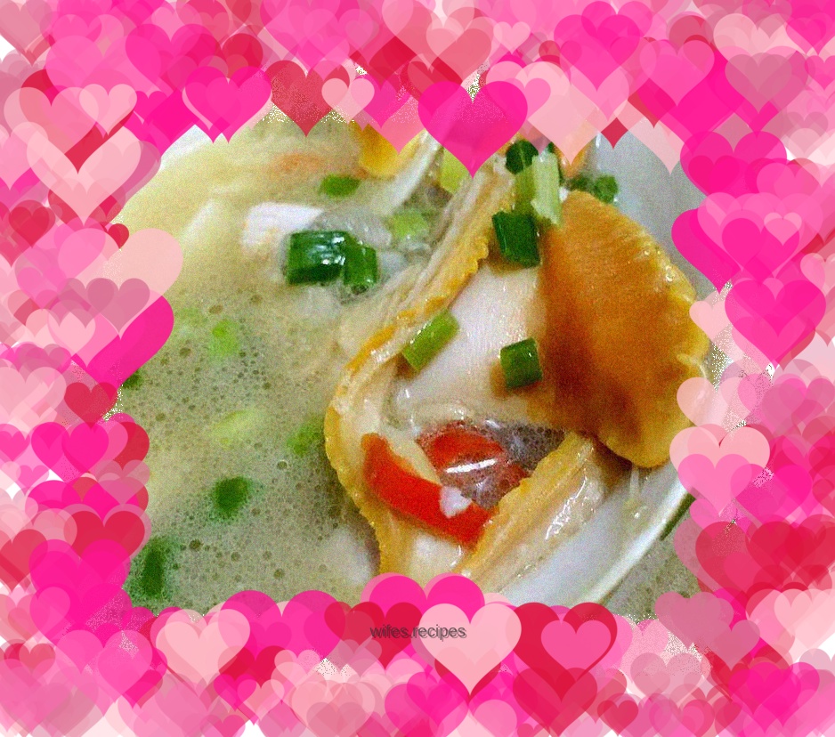 The most delicious thing in the world - Arctic clams boiled with fermented glutinous rice grains and pure grain wine (the same goes for other clams)