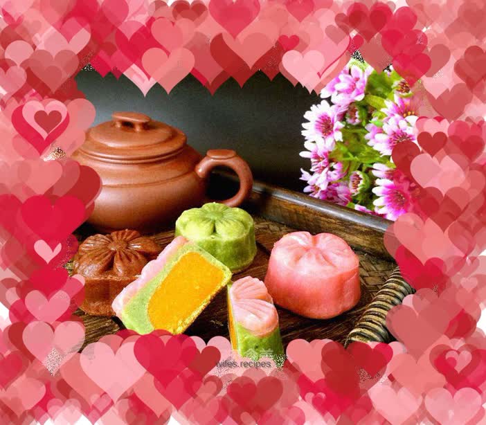 Peach Mountain Skin Mooncake