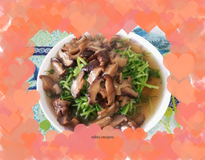 Mushroom and bean sprouts