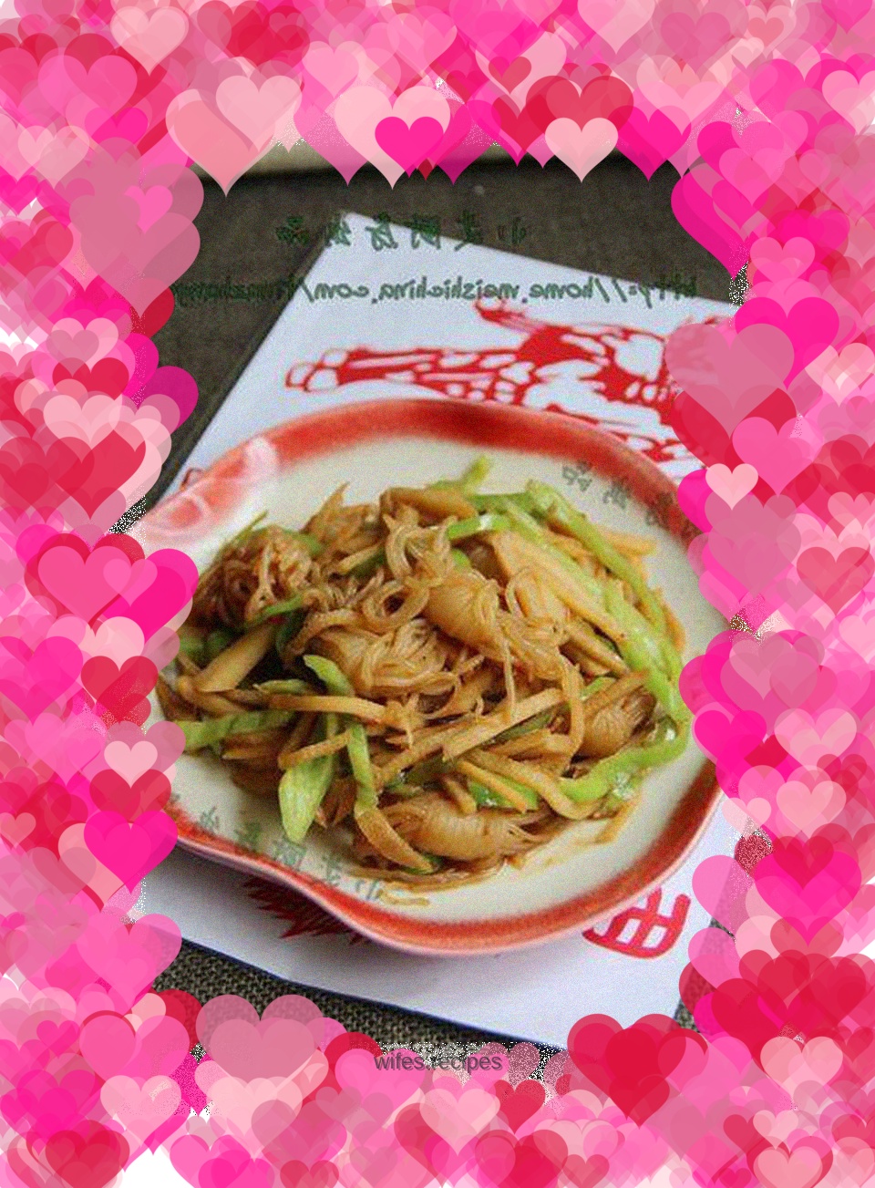 Braised winter bamboo shoots with konjac shreds