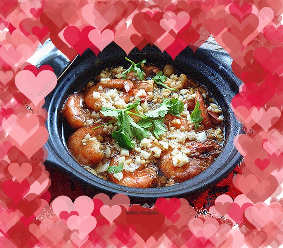 Casserole vermicelli prawns