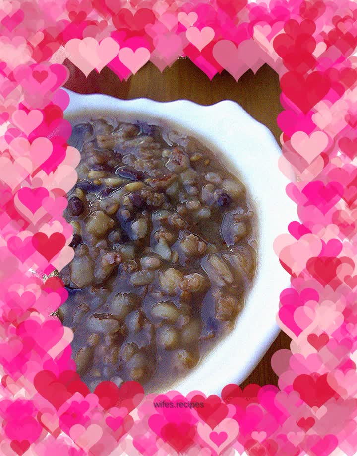 Brown sugar and multigrain porridge