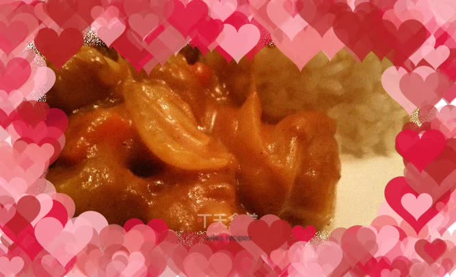 Potato curry and beef rice