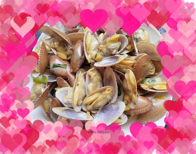 Stir-fried clams