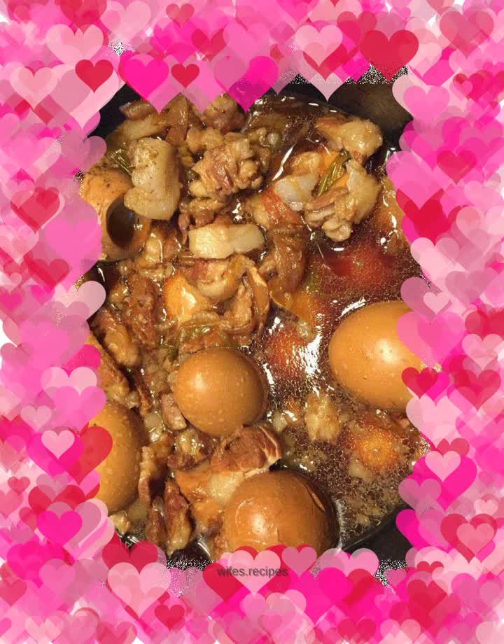 Braised Pork and Eggs