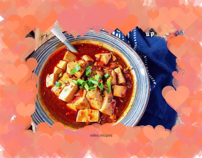 Spicy tofu cubes