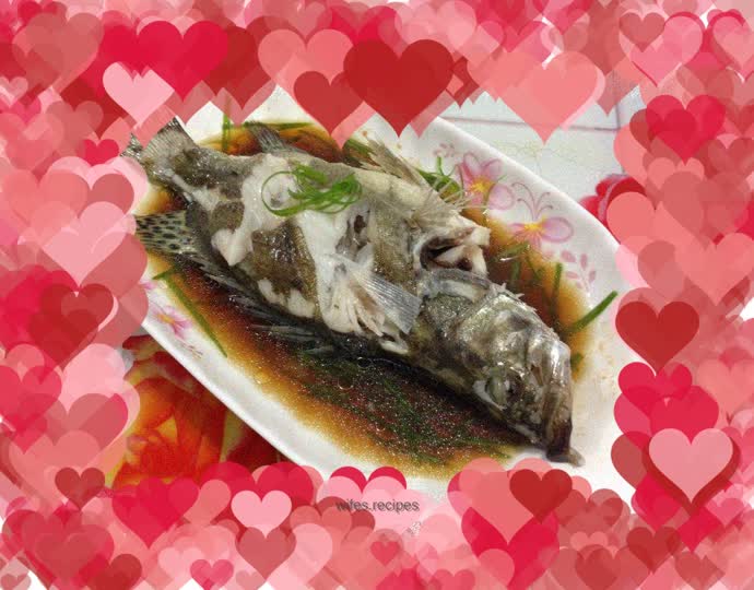 Steamed mandarin fish