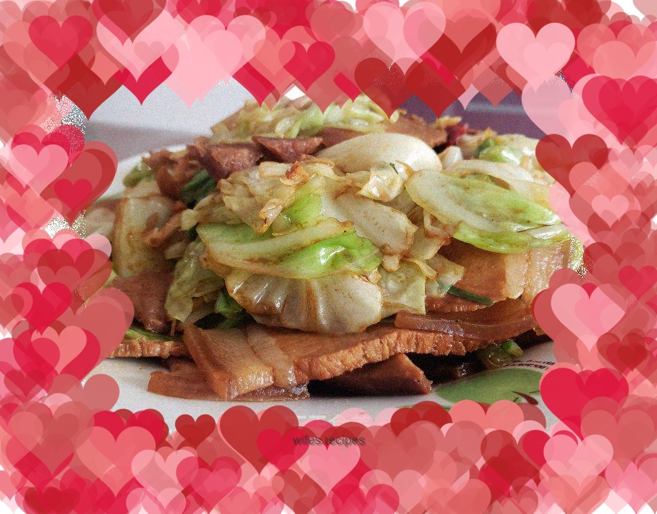 Stir-fried twice-cooked pork with cabbage