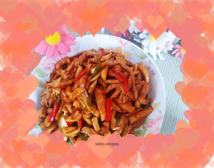 Stir-fried Pork with King Oyster Mushroom