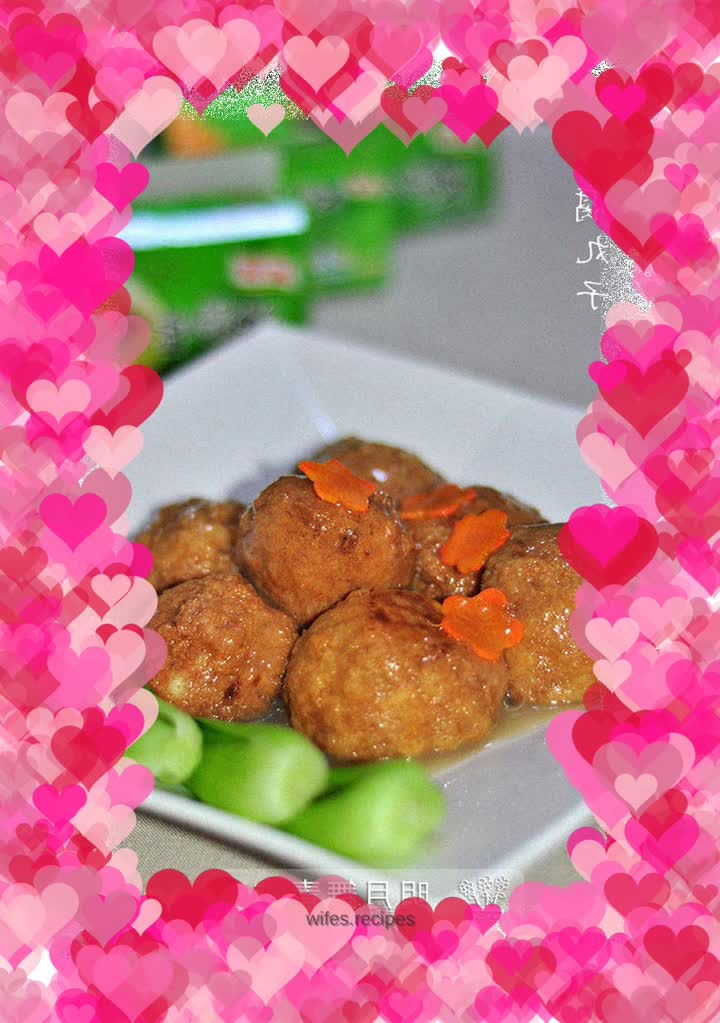 Braised tofu meatballs