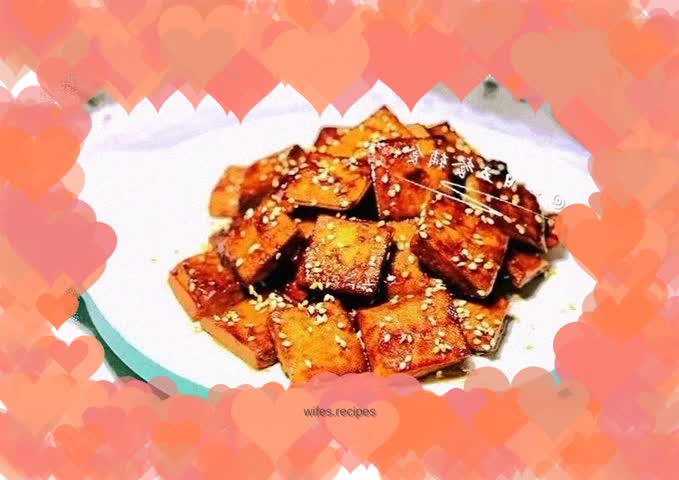 Dried Tofu in Honey Sauce