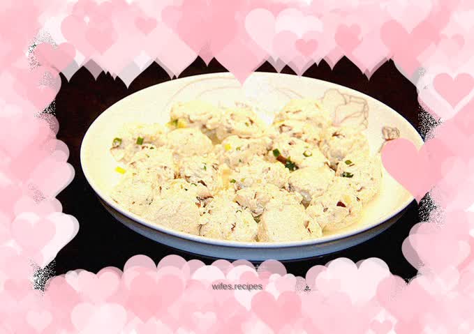 The white jade meatball is as clean as jade, living quietly and loving life