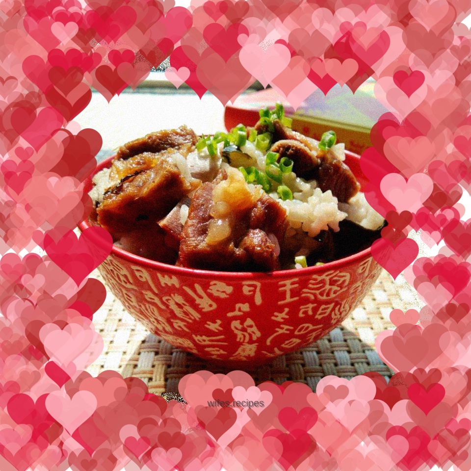 Braised pork ribs with rice