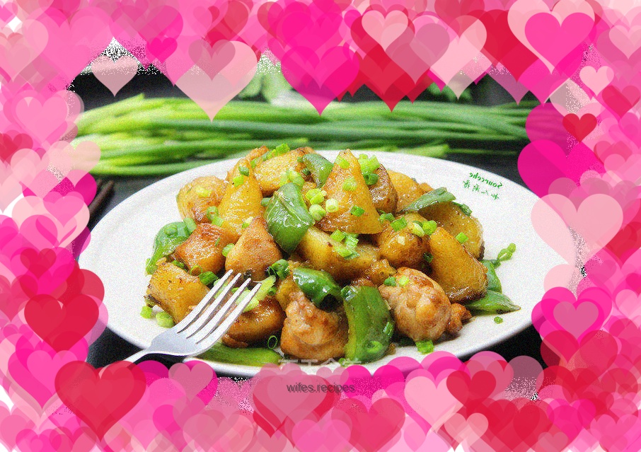 Braised rice dumplings with chicken legs