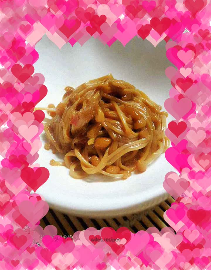 Aftertaste to relieve cravings——Braised Enoki Mushrooms